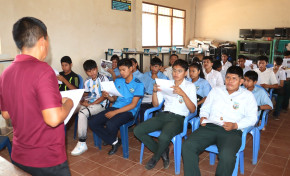 El TED Beni socializa el calendario electoral estudiantil en las unidades educativas de la provincia San Andrés