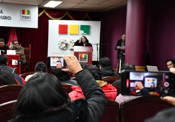 Oruro: TED prepara socialización sobre el Padrón Electoral Biométrico