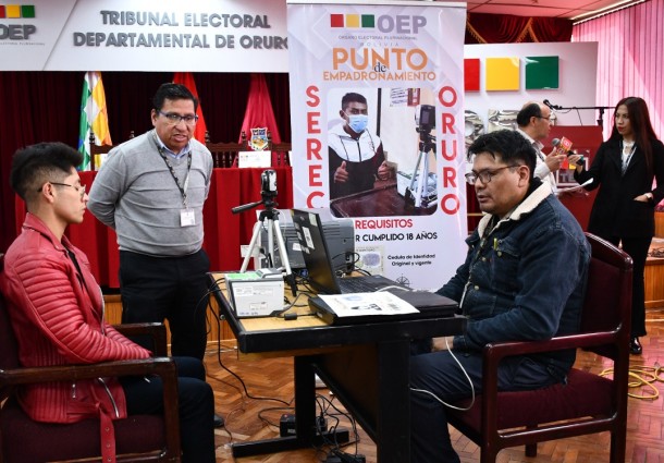 Oruro: Serecí amplía la atención para empadronamiento permanente a sábado y domingo hasta el 13 de abril
