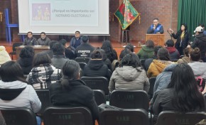 TED Oruro avanza en capacitación sobre funciones de los notarios electorales en provincias