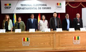 Autoridades electorales inauguran el empadronamiento masivo en Oruro