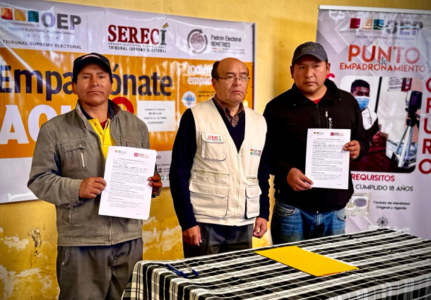 En funcionamiento centros de empadronamiento masivo en la ciudad y provincias de Oruro