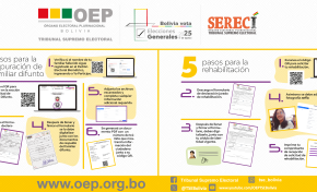 TSE inicia periodo de rehabilitación para ciudadanos inhabilitados y depuración de fallecidos en el Padrón Electoral