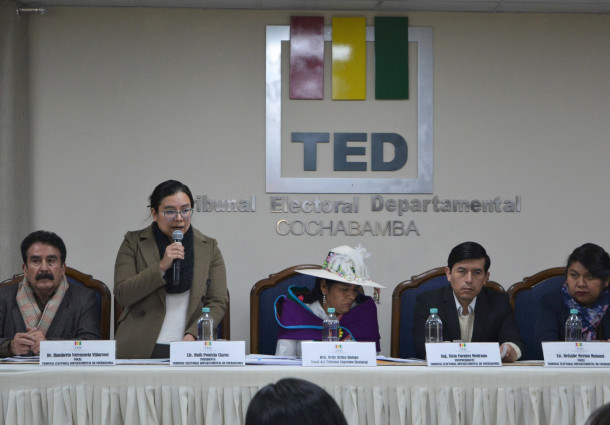 TSE y TED Cochabamba socializan reglamentos rumbo a las Elecciones Generales 2025