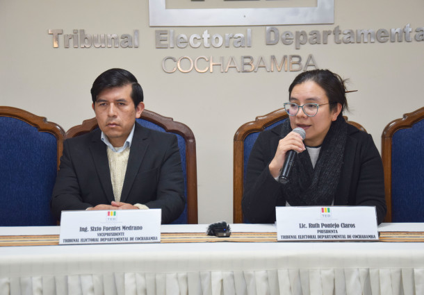 TED Cochabamba informa sobre solicitudes de rehabilitación y depuración de fallecidos en el Padrón Electoral Biométrico