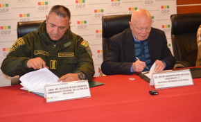 El TSE y la Policía Boliviana suscriben un convenio interinstitucional para precautelar la seguridad en el proceso de las Elecciones 2025