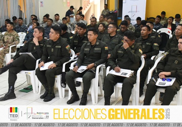 TED Pando capacita sobre cadena de custodia a oficiales de las Fuerzas Armadas y Policía
