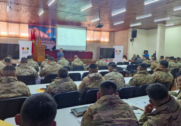 Policías y militares de Potosí se capacitaron sobre la cadena de custodia de material electoral rumbo a las Elecciones Generales 2025