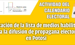El TED Potosí habilita 189 medios para la difusión de propaganda electoral de cara a las Elecciones Generales 2025