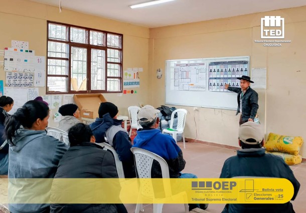 Indígenas de Chuquisaca se capacitan en guaraní para garantizar su participación en las Elecciones Generales 2025