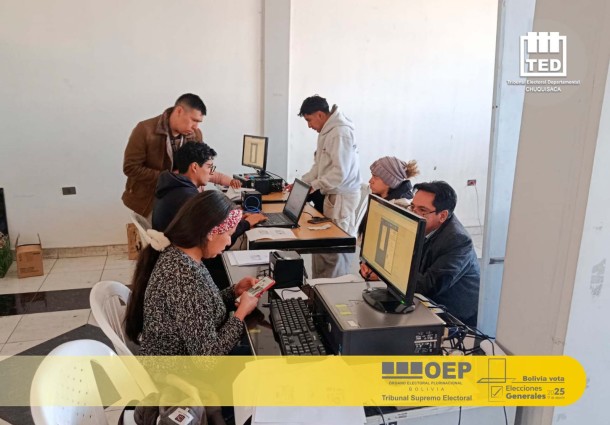 TED Chuquisaca atenderá solicitudes de certificado de impedimento de sufragio hasta el 16 de septiembre