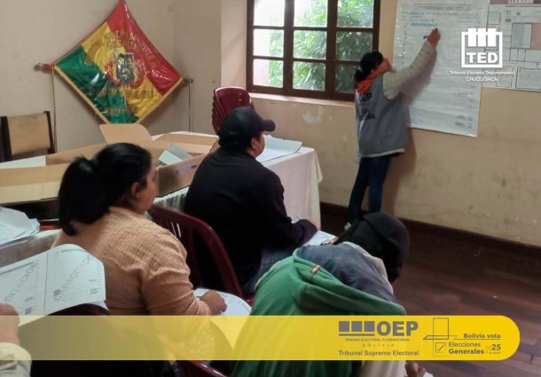 TED Chuquisaca: La capacitación a jurados electorales arranca el 1 de agosto