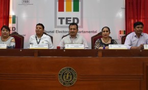 TED Tarija sortea a 10.884 jurados para la segunda vuelta electoral