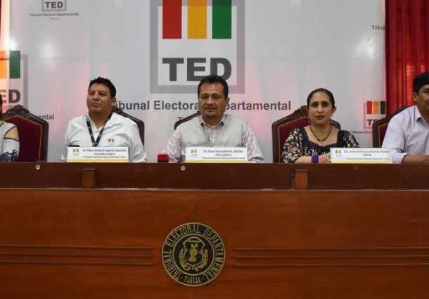 TED Tarija sortea a 10.884 jurados para la segunda vuelta electoral