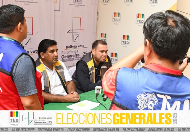 Media jornada electoral: TED Pando reporta normal desarrollo de la segunda vuelta de las Elecciones Generales 2025