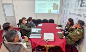 TED Potosí y la Policía coordinan acciones de seguridad para la segunda vuelta electoral