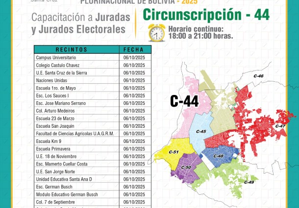 TED Santa Cruz inicia capacitación a jurados electorales en la capital rumbo a la segunda vuelta