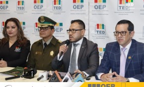 El TED, la Fiscalía y la Policía garantizan una jornada electoral segura en Chuquisaca