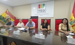 TED Beni sortea la ubicación de franjas en la papeleta de sufragio para las Elecciones Subnacionales 2026