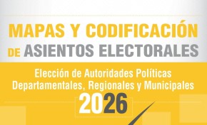 TSE publica mapas y listado de asientos electorales para las Elecciones Subnacionales 2026