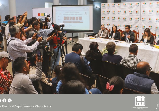 TED Chuquisaca realizó el sorteo de 10.548 juradas y jurados electorales