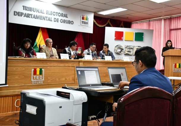 Elecciones Subnacionales 2026: TED Oruro sortea 10.074 jurados electorales