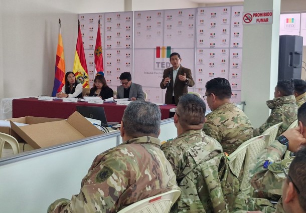 TED Potosí capacita a Policía y Fuerzas Armadas en cadena de custodia del material electoral