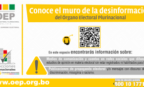 Elecciones Subnacionales 2026: OEP lucha contra la desinformación y la difusión irregular de encuestas