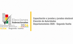 TSE intensifica capacitación a más de 93 mil jurados para la segunda vuelta electoral con el programa audiovisual “Yo soy jurado”
