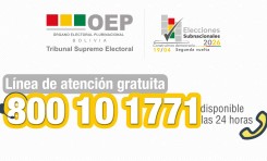 TSE tiene habilitada línea gratuita de información ciudadana para la Segunda Vuelta de Elecciones Subnacionales 2026