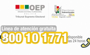 TSE tiene habilitada línea gratuita de información ciudadana para la Segunda Vuelta de Elecciones Subnacionales 2026