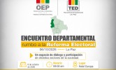 TED La Paz reúne a representantes de distintos sectores rumbo a la Reforma Electoral