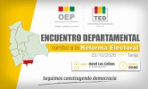 TED Tarija organiza Encuentro Departamental Rumbo a la Reforma Electoral