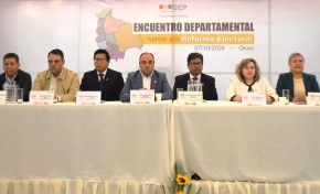 Oruro: Encuentro departamental promueve espacios de diálogo plural para definir un proyecto de Reforma Electoral